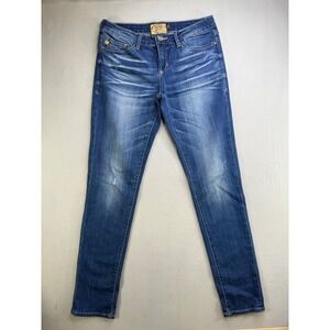 DEAR‎ JOHN Womens Skinny Jeans Medium Wash Distressed Size 29
